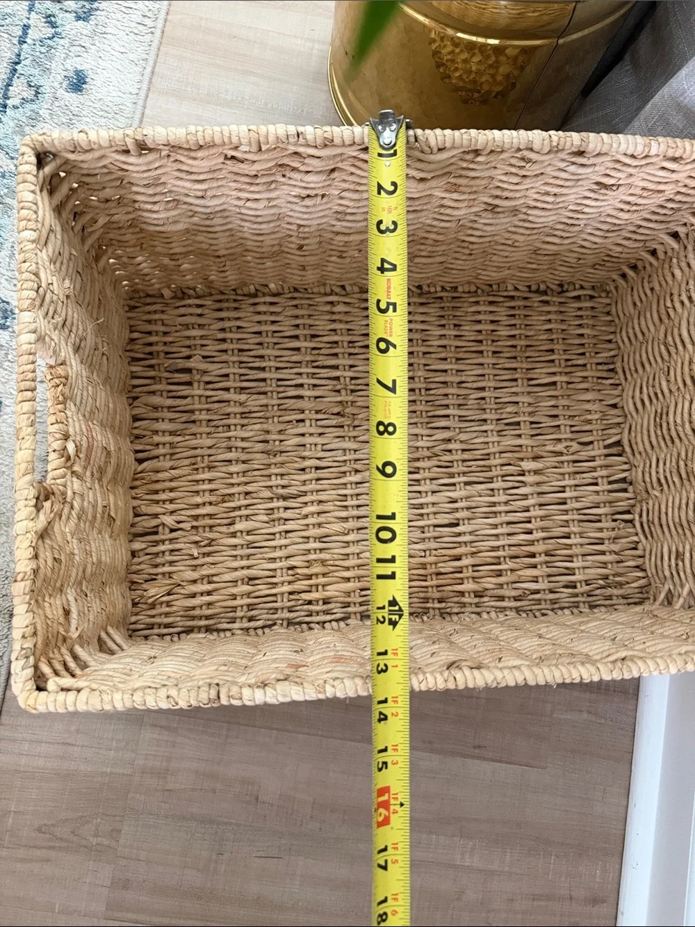 Natural Woven Storage Basket - Neutral Tan